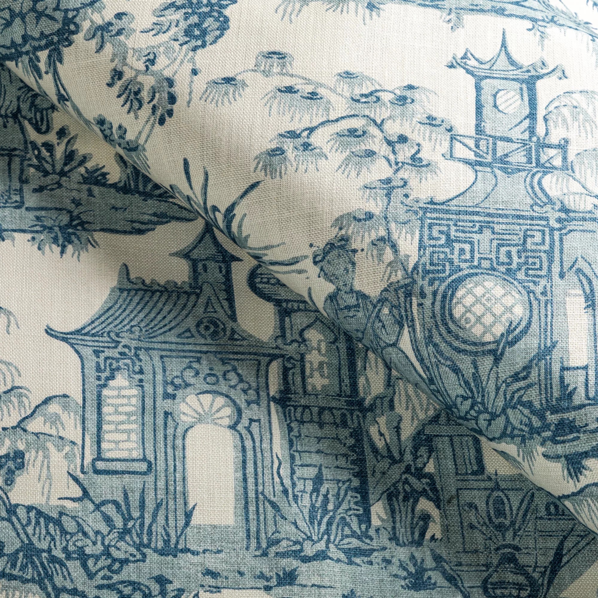 LEE JOFA KRAVET Oscar De La Renta Chinoiserie Toile Linen Fabric