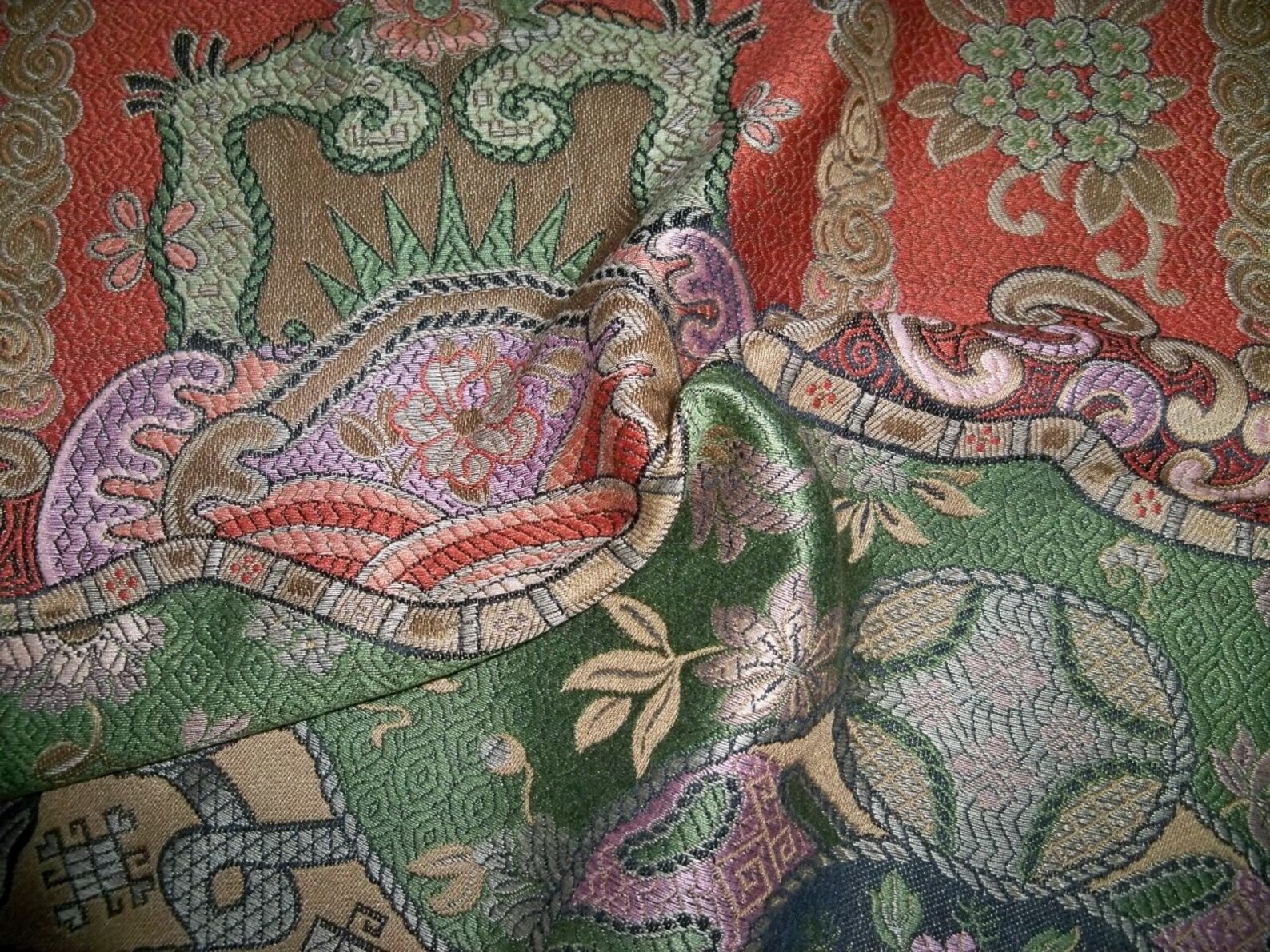 CLARENCE HOUSE CHINOISERIE Dragon Empress Fabric 10 Yards Etsy