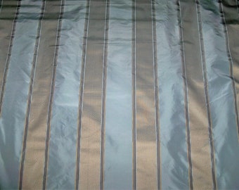 ROBERT ALLEN Peregrine Silk Stripes 9 yardas Rain Aqua Gold Multi