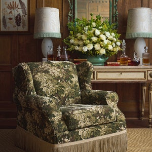SCALAMANDRE Verdure Tapestry Deep Lush Foliage Fabric 10 Yards Moss