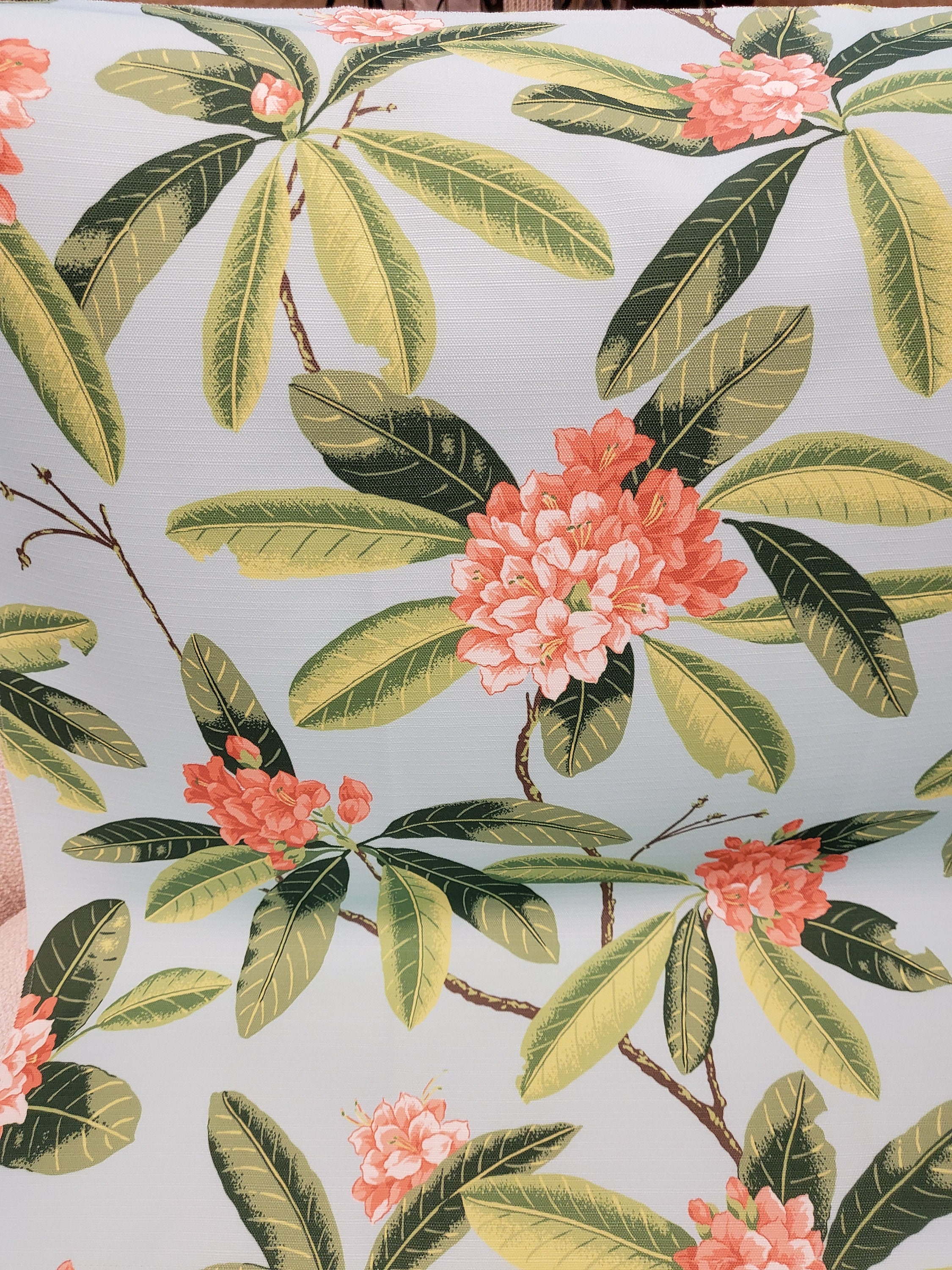 SCALAMANDRE Classic Floral Indoor-outdoor Fabric 10 Yards Fuschia