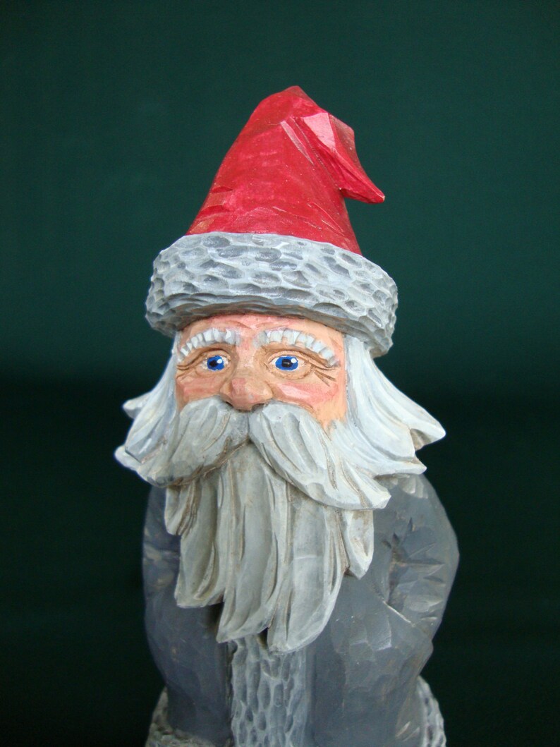 Nisse Woodcarving Santa Tomte Gnome Original Norwegian Or Etsy