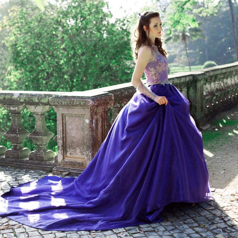Purple Wedding Dress - Etsy