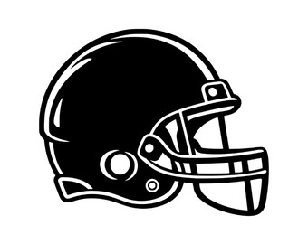 Footballhelm (PNG, SVG), Sport-Vektorgrafiken, Lasergravur, Teamlogo-Design, Silhouette-Download