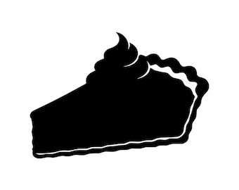 Kürbiskuchenstück (PNG, SVG), Thanksgiving-Cliparts, Silhouette, Digitaler Download, Bäckereidesign, Dessert