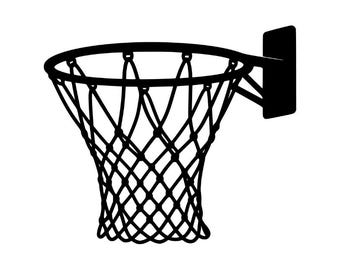 Basketball Hoop PNG SVG, Net Rim Clip Art, Coach Design, Silhouette Digital Download, Graphic