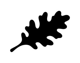Eichenblatt (PNG, SVG), Herbst-Cliparts, Herbstvektorgrafiken, Thanksgiving-Dekoration, Schablonenvorlage, Silhouette-Design