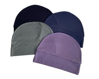 Bamboo beanie cap soft lightweight bamboo jersey beanie hat hair loss headwear for chemo cancer treatment alopecia olive navy black hats