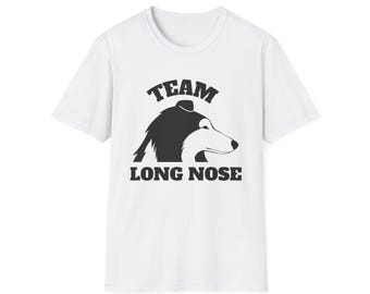 Rough Collie Team Long Nose T-Shirt | Dog Portrait Graphic Tee