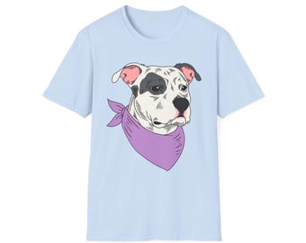Pit Bull Portrait T-Shirt | Dog Portrait Graphic Tee