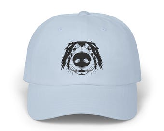 Rough Collie with Big Snout Embroidery Dad Cap | Dog Lover Hat