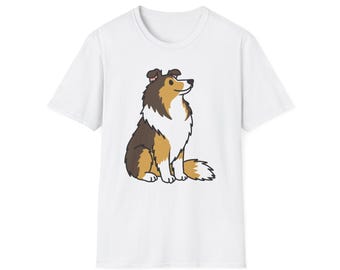 Happy Rough Collie T-Shirt | Dog Portrait Tee