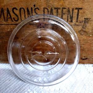 1 Clear Slightly Imperfect Glass Wide Mouth Glass Lid for Ball Eclipse Wide Mouth Jars May have lines in the glass NOT FOR GALLON Sized Jars