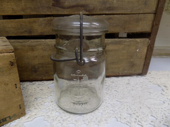 Sold at Auction: Pair of Large Glass Storage Jars - Tin Lids