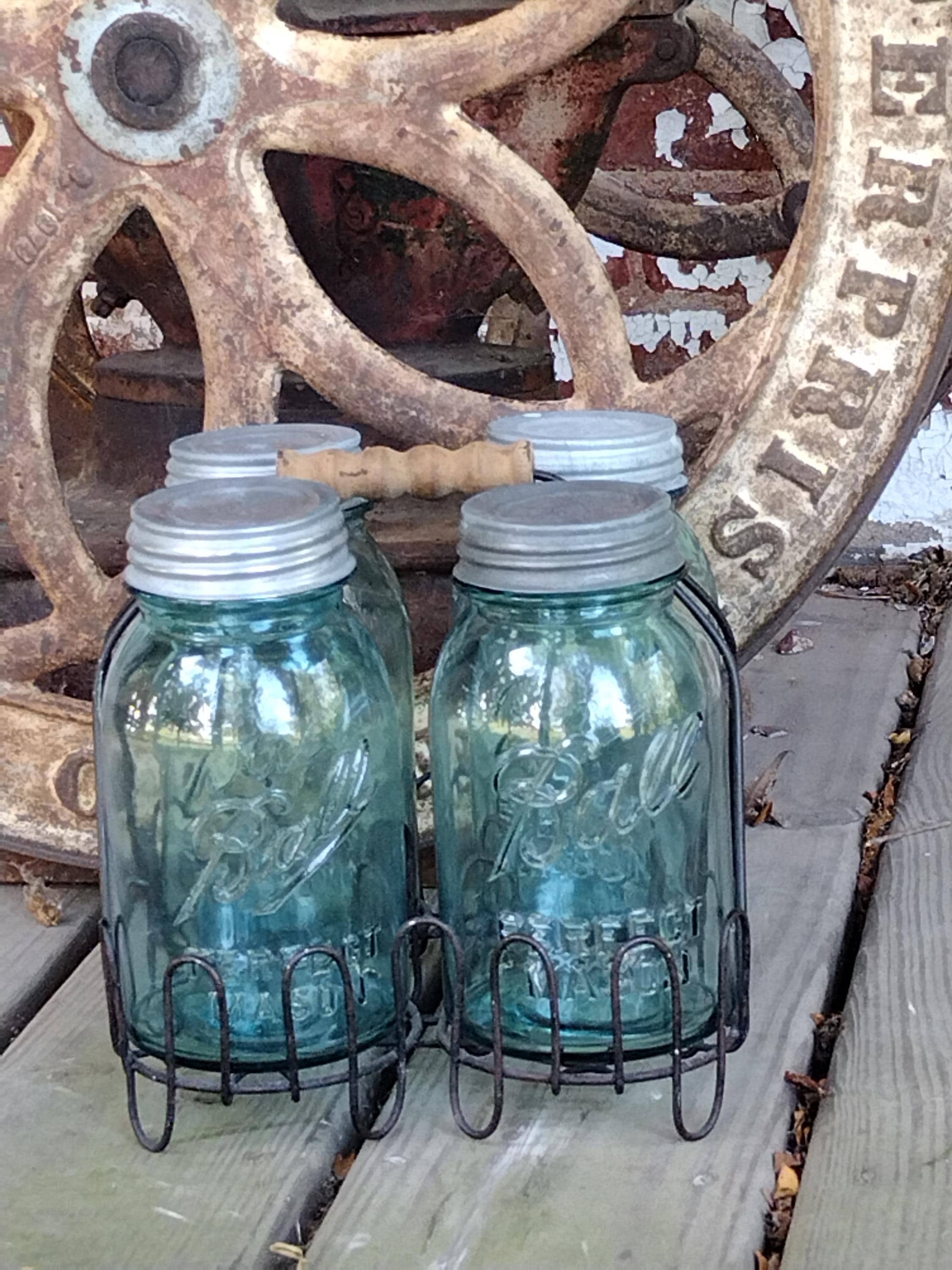 Amazon.com: Bormioli Rocco Fido Square Jar with Blue Lid