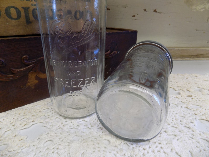2 Ball Refrigerator and Freezer Jars Clear with Wide Mouth Etsy
