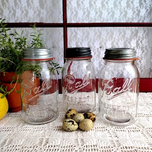 Ball Perfect Mason Jar With Ribs Antique - Etsy