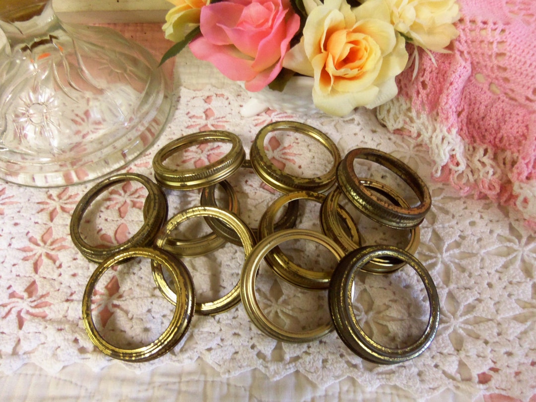 Rusty Rings 60 REGULAR MOUTH Rustic Standard Sized Rusty Canning Jar Rings or Bands ...