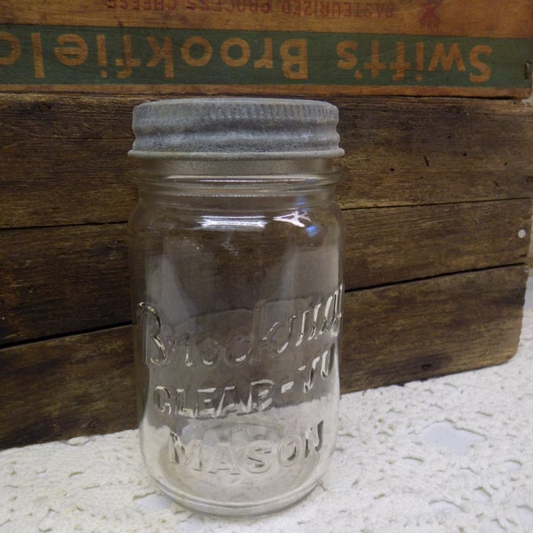 Vintage Glass Jars Etsy