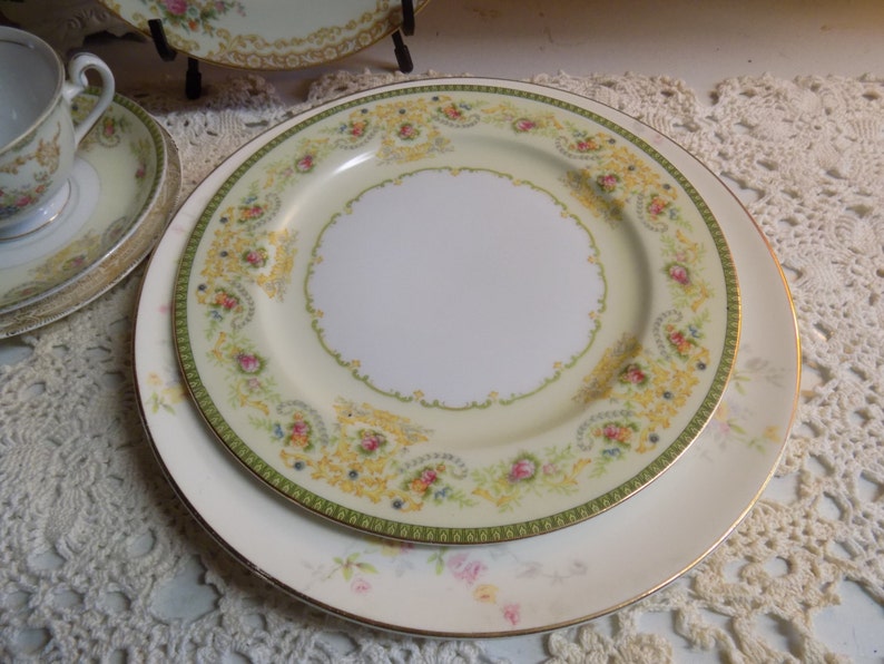 6 Piece Vintage Mismatched China Set Tea Party Wedding China B1373
