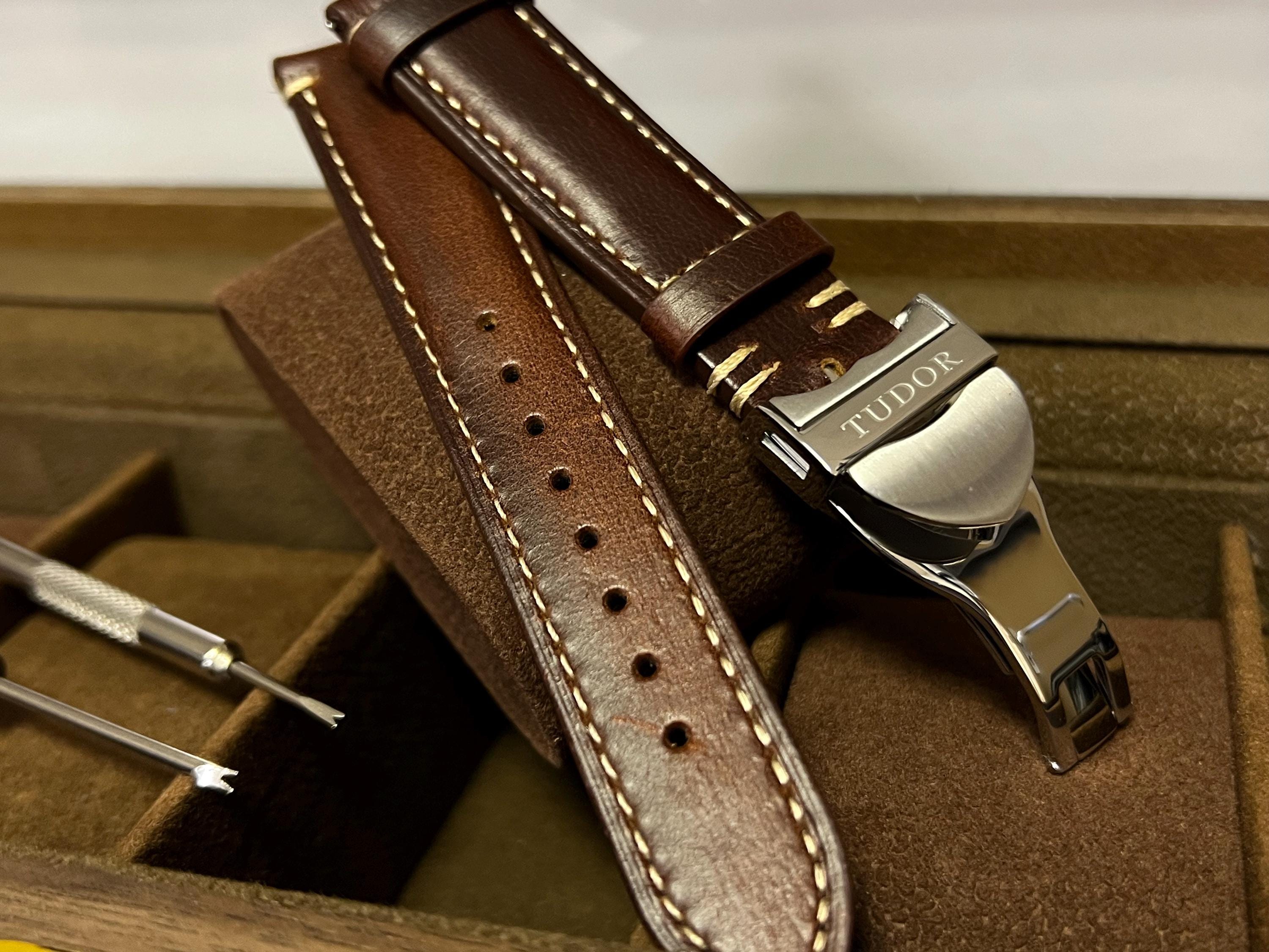 Tudor Black Bay Heritage Leather Strap - Etsy