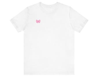 Camiseta de princesa / Blanca y rosa / 100% algodón