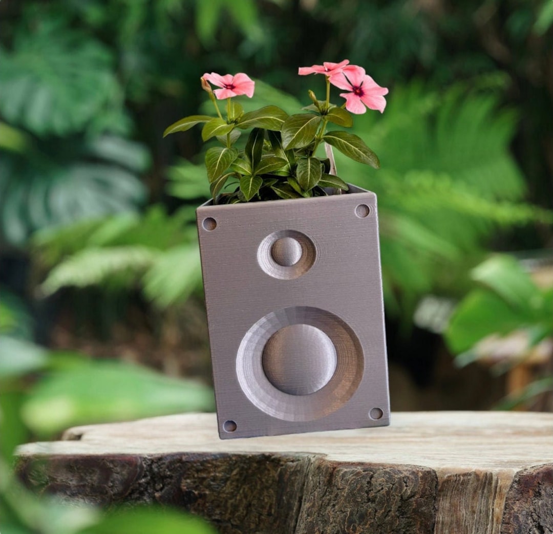 Speaker Planter Speaker Box Desk Organizer Retro Decor Etsy