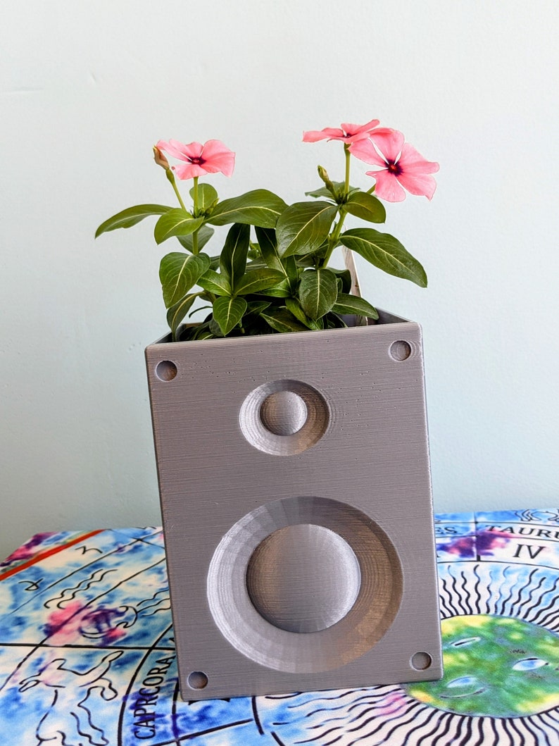 Speaker Planter Speaker Box Desk Organizer Retro Decor Planter Speaker