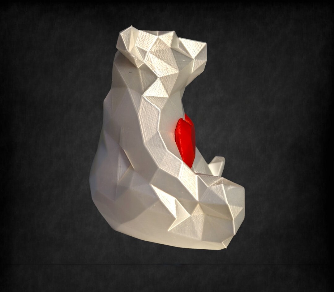 3d Printed Polar Bear Polar Bear With Heart 3d Printed Gifts Gifts ...