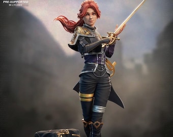 Expedition 33: Maelle Hand-Painted Resin Figure – 1/4, 1/5 or 1/6 Scale Collectible Statue