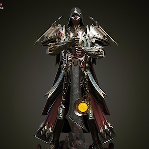 WOW: Paladin - Handmålad hartsfigur – Samlarstaty i skala 1/4, 1/5 eller 1/6