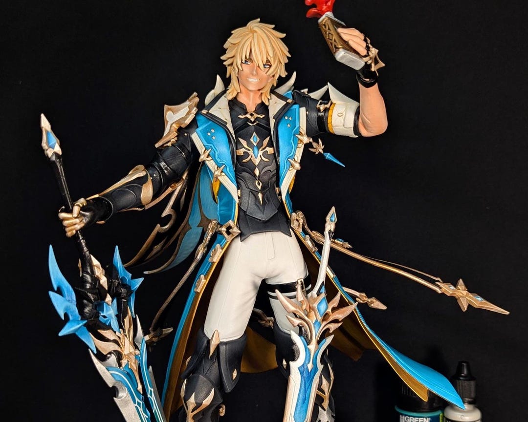Figure Proble Genshin: Varka Hand-painted Resin Figure – 1/4, 1/5 or 1/6 Scale ...