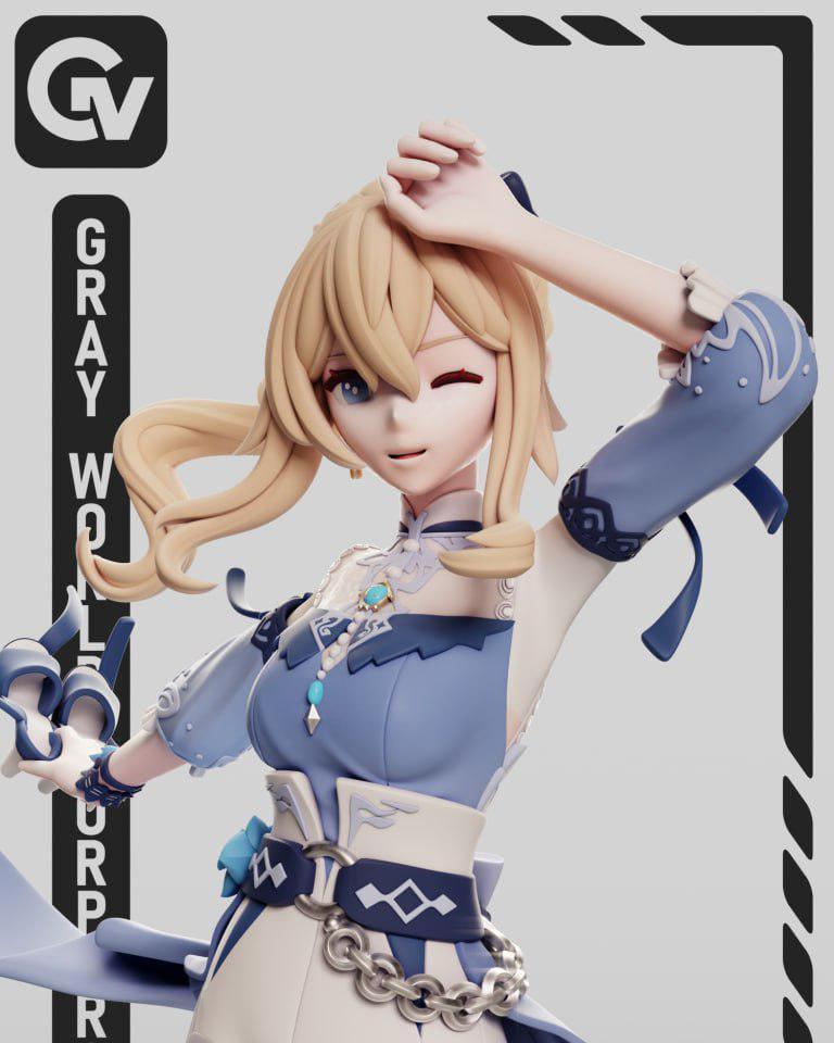 Jean - Genshin Impact 美女 美少女 レジン 原神 Genshin Jean Figure - Etsy