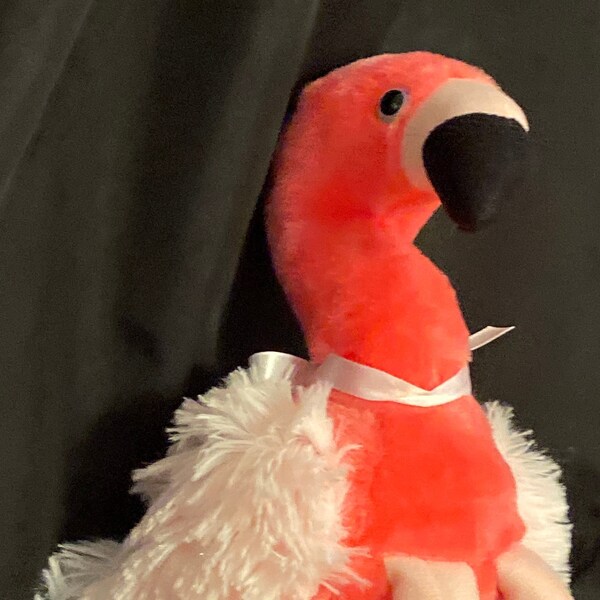 Vintage Pink Flamingo Stuffed Beanbag Plush Plushie FREE SHIPPING