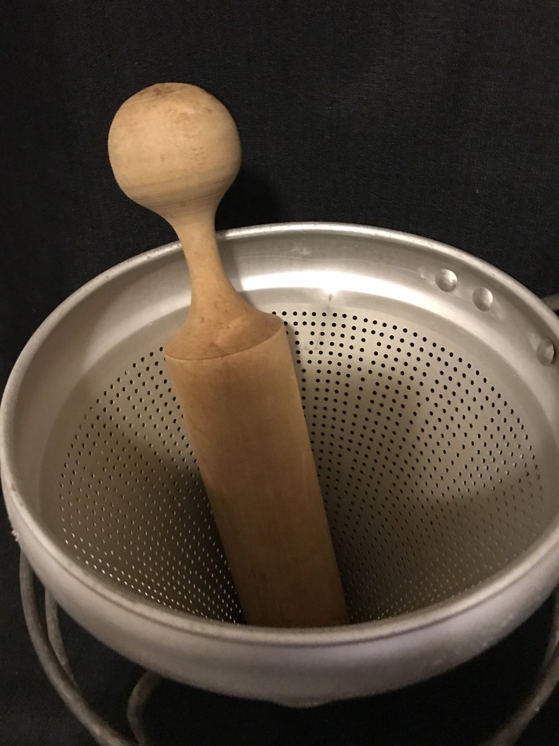 Strainer Sieve with Stand and Pestal Antique Kitchen Tool Etsy