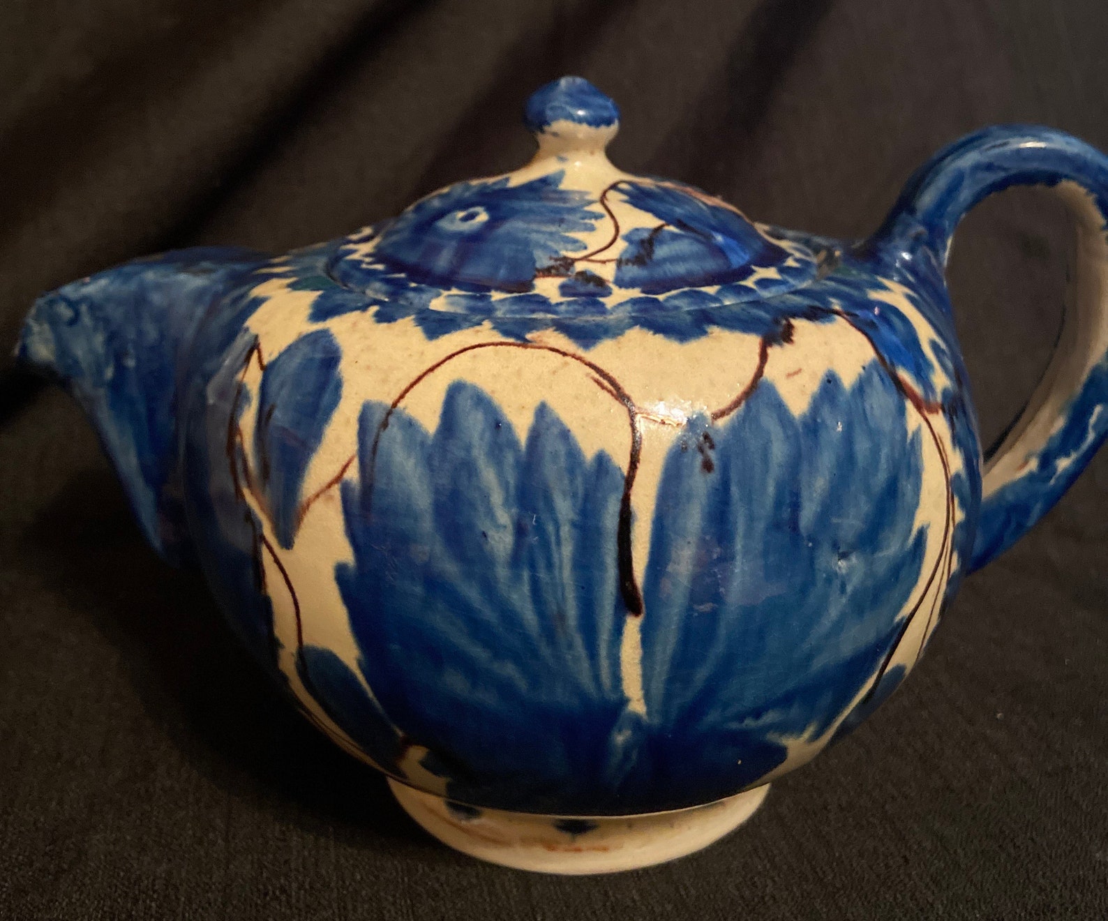 Vintage Mexican Pottery Teapot Antique Mexican Teapot FREE Etsy