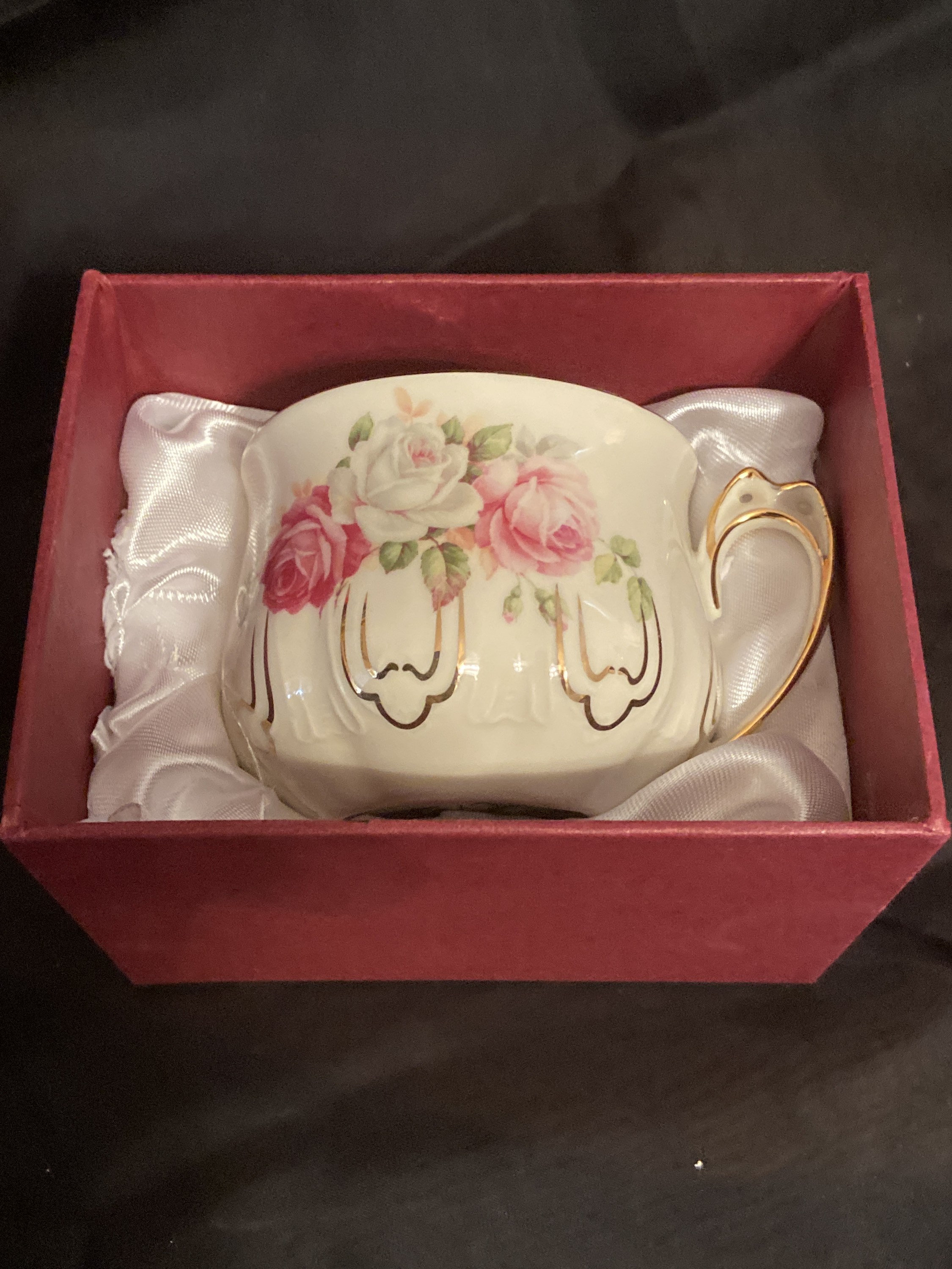 Vintage Tea Cup Victorian Trading Company with Pink Roses and Etsy