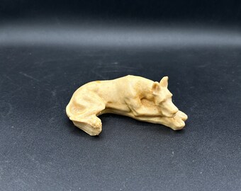 Vintage Resin Carved Great Dane Dog Figurine Made in Mexico FREE SHIPPING