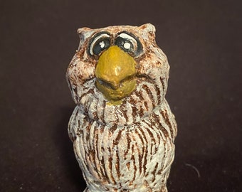 Vintage Miniature Owl Figurine FREE SHIPPING