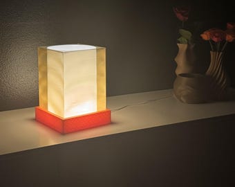 Alba · 3D Printed Table Lamp · Translucent Vase Mode · Italian Design · Custom Color · Ambient Light Sculpture · Made in Italy