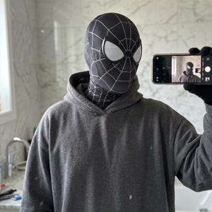 Black spiderman mask - Etsy 日本
