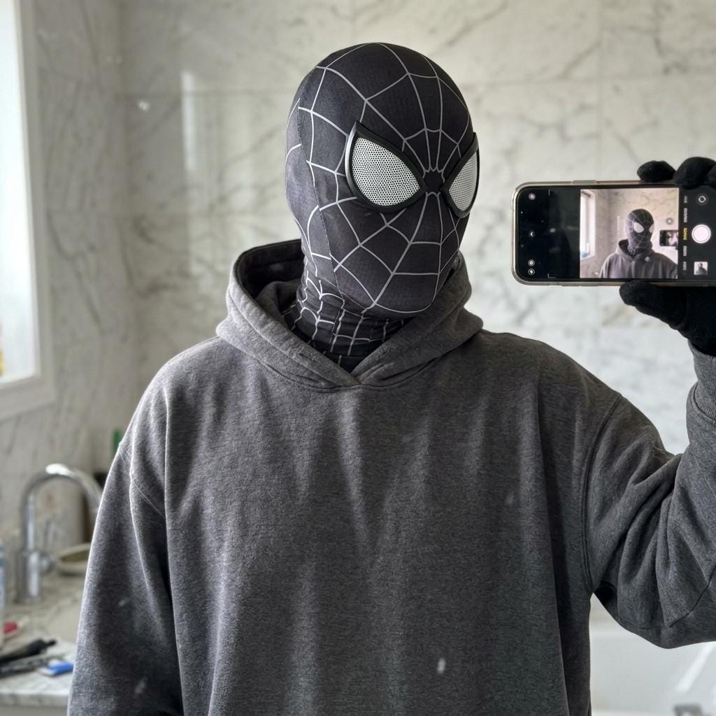 Black spiderman mask - Etsy 日本