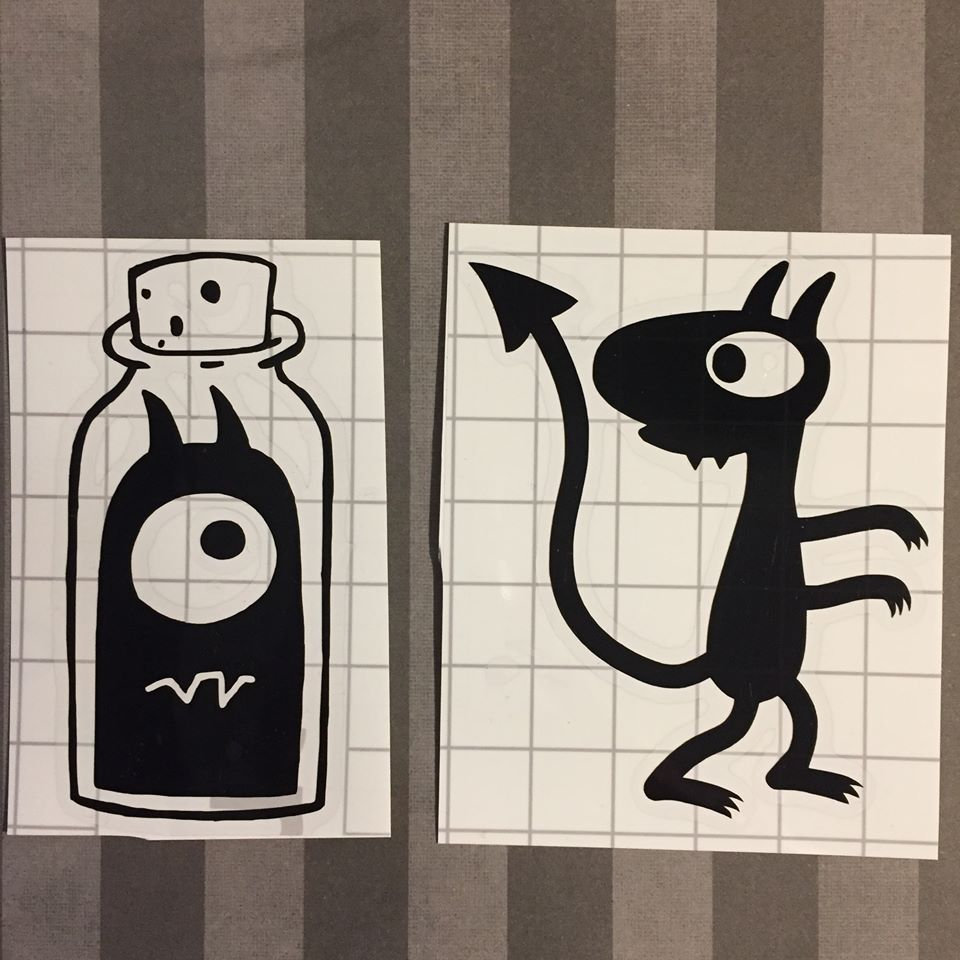 Luci standing or in a jar vinyl sticker