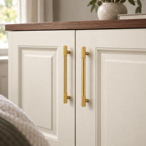 Gold Cabinet Knobs and Knurled Drawer Pulls, Round, Hexagon and T-Bar Handles for Kitchen Cabinets, Dressers and Vanities