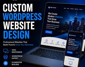 Custom Website Design, Small Business WordPress Site, Web Development, Online Store Setup