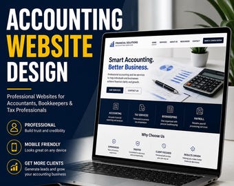 Accounting Website Design , WordPress Website for Accountants, Bookkeepers, CPA & Tax Professionals