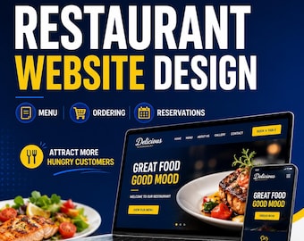 Restaurant Website Design, WordPress Website, Online Menu, Ordering & Reservation for Restaurants