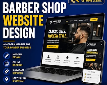 Webdesign für Friseursalons, WordPress mit Online-Buchung, mobilfreundlich