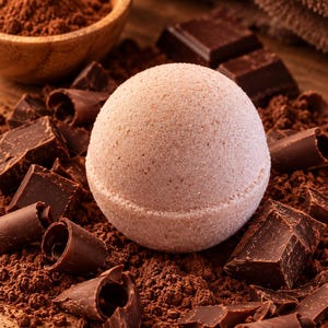 Chokladbadbomb – Lyxigt och lindrande bad – Doft från Grasse
