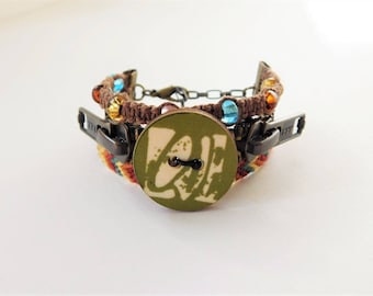 Pulseira Steampunk Love Boho
